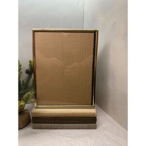 Vintage Solid Lacquered Brass Slim Bezel 8x10 Frame